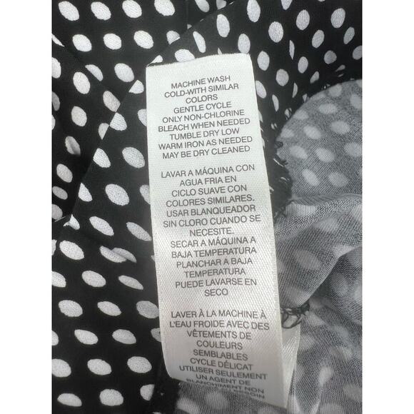 Easywear by Chico’s Black and White dotted Pull on pants size 2 - Picture 3 of 6